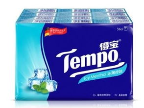 超值优惠 Tempo得宝冰薄荷味迷你4层手帕纸36包组合购买攻略
